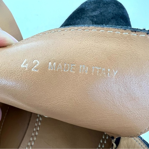 JIMMY CHOO Men Black Double Monk Strap Waxed Suede Leather Chukka Boots Sz 42 - Picture 11 of 16